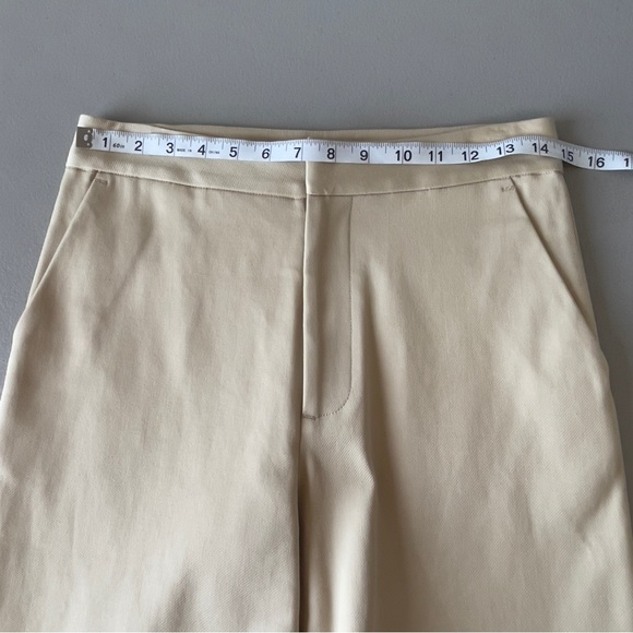 Jenni Kayne 4 Khaki High Waist Wide Leg Trouser Pant NWT Neutral Minimal - Picture 8 of 15